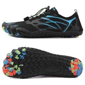 💙💖 NWT WateLves Black Barefoot Water Shoes size 48 Mens 13.5 Womens 14.5